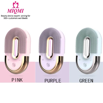 MIQMI Multifunction LED Facial Cleansing Brush Silicone Manual Sonic Portable Electric Face Skin Cleaner Facial Cleansing Brush, Pink/purple/green
MIQMI Multifunction LED Facial Cleansing Brush Silicone Manual Sonic Portable Electric Face Skin Cleaner Facial Cleansing Brush, Pink/purple/green
