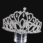bride to be white tiara crown bridal hair accessories hair headwear fashion crown for sale