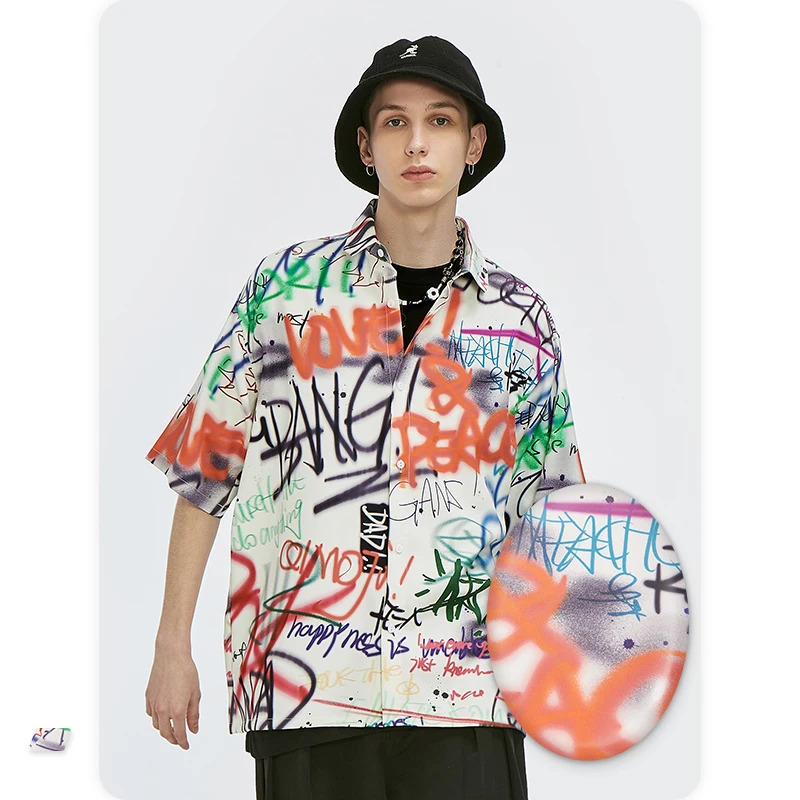 Hot Sale Personalized Male Shirt English Full Version Digital Printed Casual All-match Men's Shirt, As photo
Hot Sale Personalized Male Shirt English Full Version Digital Printed Casual All-match Men's Shirt, As photo