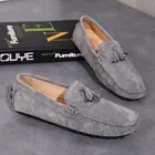Wholesale Classic Soft Men Moccasin Driving Penny Loafers Suede Leather Boat Shoes Casual Flat Slip On Shoes