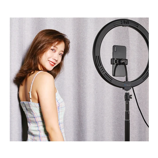 PULUZ 12 inch Ring Lights Makeup Led Circle Selfie Ring Light with Phone Holder 1.65m Tripod Stand Professional Ring Light
PULUZ 12 inch Ring Lights Makeup Led Circle Selfie Ring Light with Phone Holder 1.65m Tripod Stand Professional Ring Light