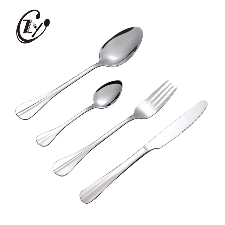 Classical Style Flatware 4pcs Stainless Steel Forged 410 Cutlery Set For Restaurant Family, Silver
Classical Style Flatware 4pcs Stainless Steel Forged 410 Cutlery Set For Restaurant Family, Silver