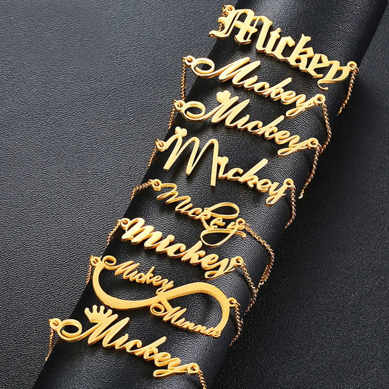 Stainless Steel Custom Name Necklace Letter 2021 Personalised Gold Plated Women Custom Names Plate Necklace Personalized Jewelry, Silver,gold,rose gold
Stainless Steel Custom Name Necklace Letter 2021 Personalised Gold Plated Women Custom Names Plate Necklace Personalized Jewelry, Silver,gold,rose gold