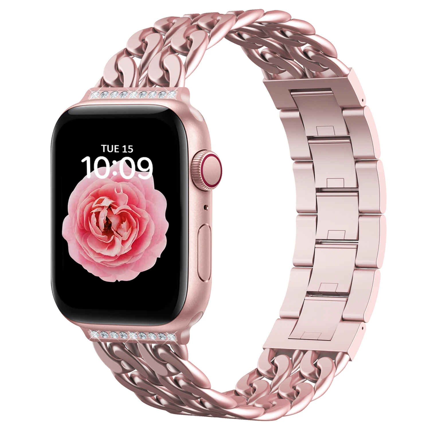 KeepWin Watch Replacement Band Bracelet Wristband Belt Stainless Steel Metal Cowboy Chain Strap Watch Belt, Silver/rose gold/gold/black/champagne
KeepWin Watch Replacement Band Bracelet Wristband Belt Stainless Steel Metal Cowboy Chain Strap Watch Belt, Silver/rose gold/gold/black/champagne
