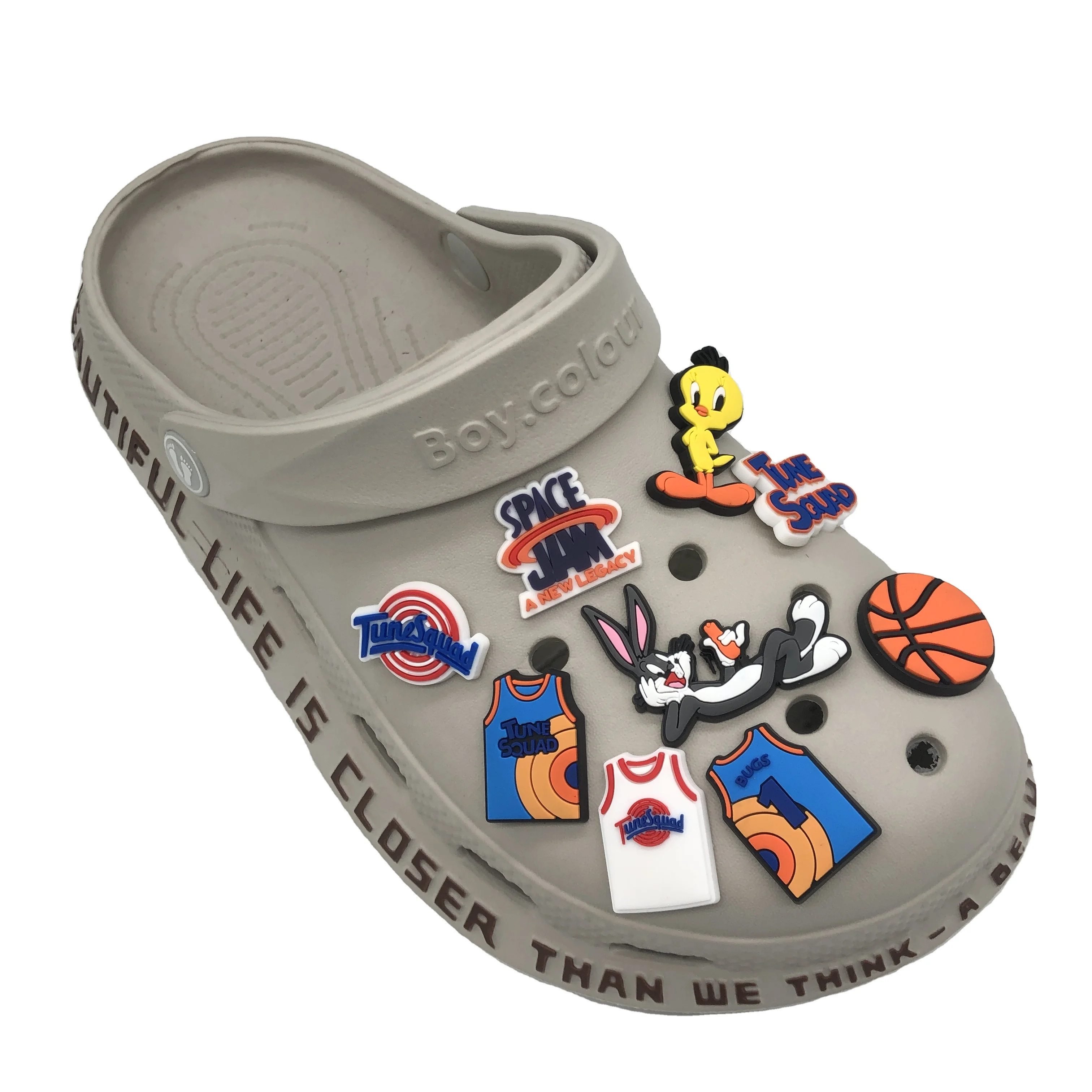Wholesale Basketball TUNE SQUAD SPACE JAM shoe charm croc charm raiders shoe decorations for croc shoe charm gift, Picture
Wholesale Basketball TUNE SQUAD SPACE JAM shoe charm croc charm raiders shoe decorations for croc shoe charm gift, Picture