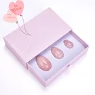 2020 hot selling wholesale price kegel exercise rose quartz jade yoni eggs pearls for women