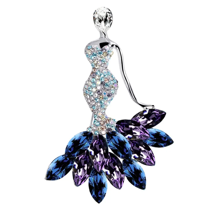Fashion temperament personalized accessories brooch Crystal Noble mermaid brooch pin
Fashion temperament personalized accessories brooch Crystal Noble mermaid brooch pin