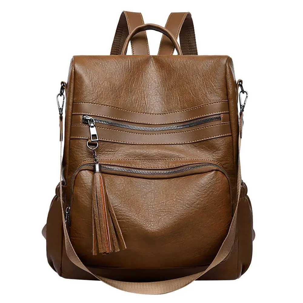 Women PU Soft Leather Backpack Fashion Waterproof Wear-Resistant Multifunction Outdoor Schoolbag Travel Bag
Women PU Soft Leather Backpack Fashion Waterproof Wear-Resistant Multifunction Outdoor Schoolbag Travel Bag