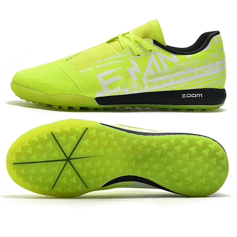 Mens football shoes durable OEM factory wholesale low ankle man boot high quality football boots, Green
Mens football shoes durable OEM factory wholesale low ankle man boot high quality football boots, Green