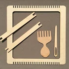 Handmade Craft Crochet Tool Knitting Tool Wooden Weaving Kit DIY Hobby Weaving Loom