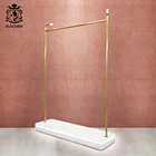 LED Light Heavy Duty Clothes Rail Clothes Shop Fitting Room Garment Display Rack For Decoration Clothing Rack Boutique