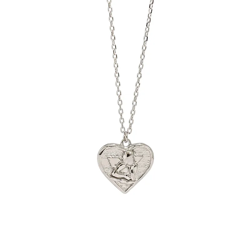 Danyang 925 Sterling Silver Jewelry Love Heart Angel Pendant Necklace for Women Trendy Necklace
Danyang 925 Sterling Silver Jewelry Love Heart Angel Pendant Necklace for Women Trendy Necklace