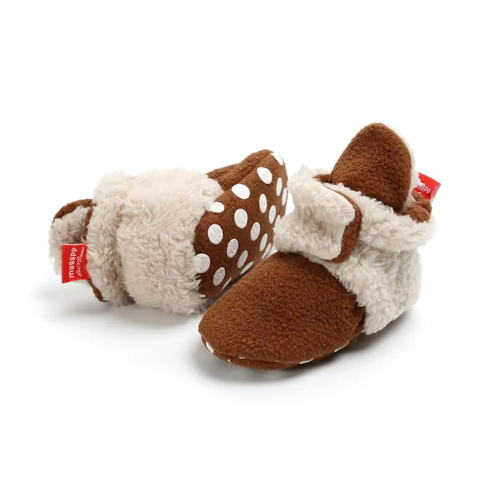 Winter Warm Newborn Baby Socks Shoes Boy Girl Toddler First Walkers Booties Cotton Comfort Soft Anti-slip details