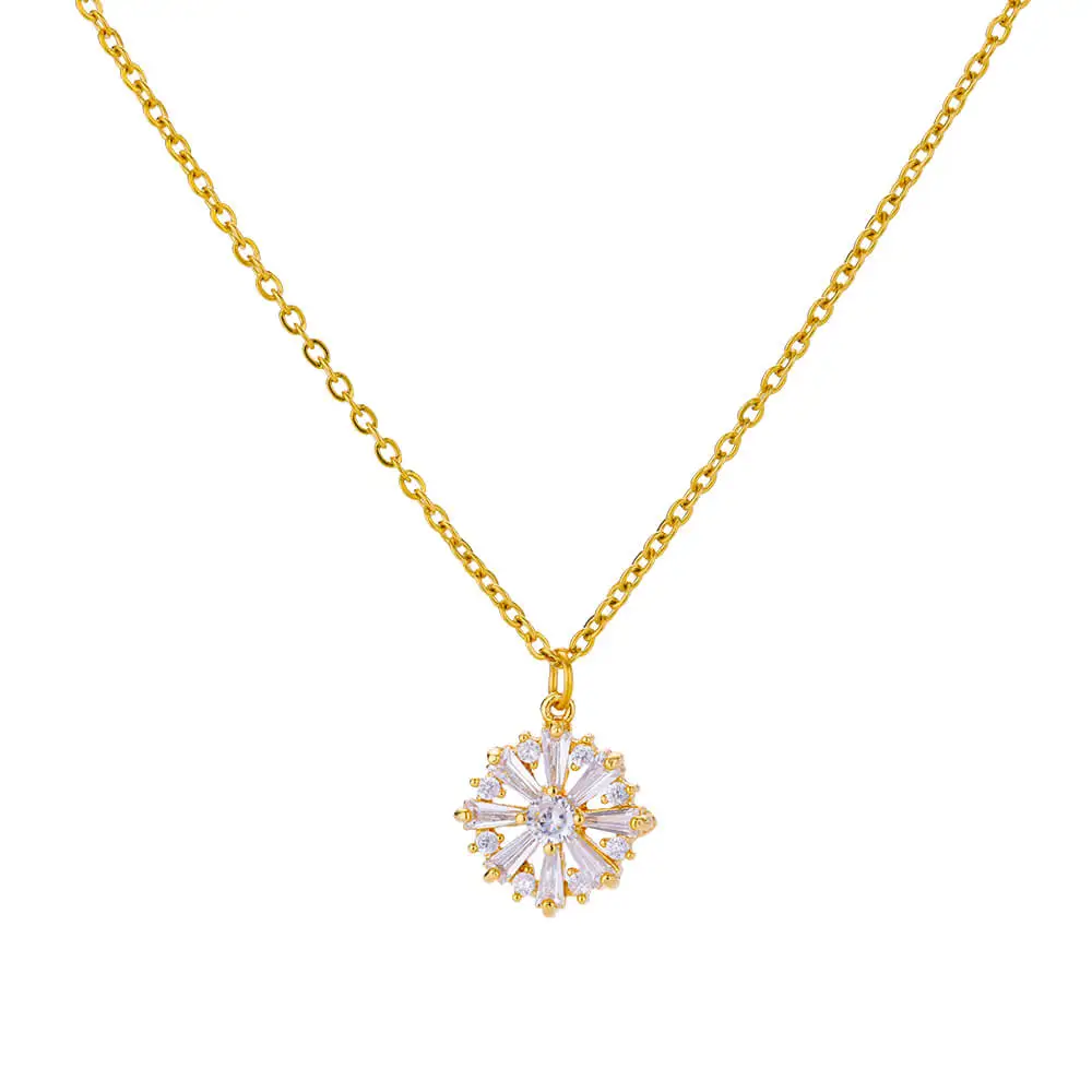 Snowflake Jewelry Stainless Steel Winter Accessory Sparkle Zircon Snow Flower Pendant Necklace
Snowflake Jewelry Stainless Steel Winter Accessory Sparkle Zircon Snow Flower Pendant Necklace