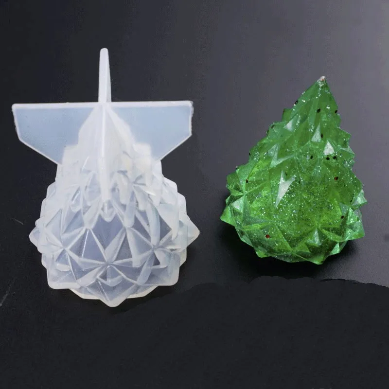 High Quality Shiny DIY Mould Lampshade Christmas Tree Design 3D Silicone Mold Epoxy Resin Craft Handmade Ornament, Customized colors 
High Quality Shiny DIY Mould Lampshade Christmas Tree Design 3D Silicone Mold Epoxy Resin Craft Handmade Ornament, Customized colors