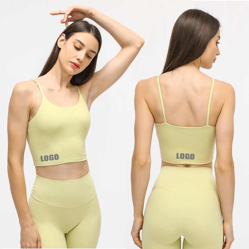 Summer Best sale style new colors yoga vest with breast pad sexy thin belt beautiful back Yoga top half sling crop top vest
Summer Best sale style new colors yoga vest with breast pad sexy thin belt beautiful back Yoga top half sling crop top vest
