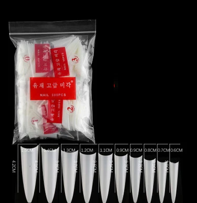 Wholesale 500pcs/set French false Coffin Nail Tips Coffin Nail Long pointed Full Cover Manicure Nail Extension Tips
Wholesale 500pcs/set French false Coffin Nail Tips Coffin Nail Long pointed Full Cover Manicure Nail Extension Tips