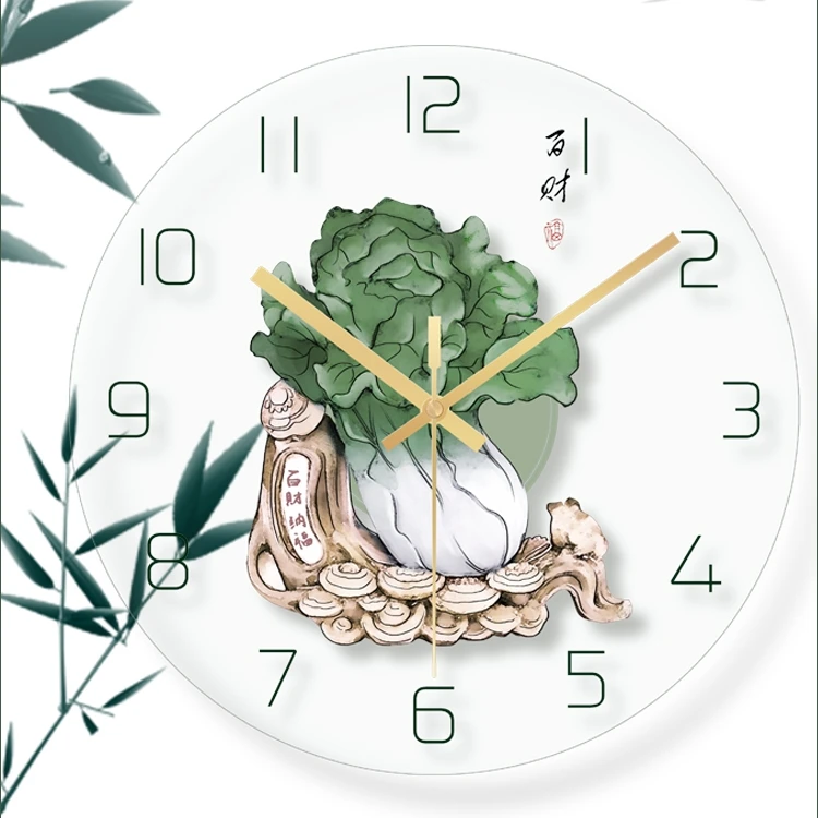 Chinese Pastoral Style Vintage Glass Round Wall Clock Dinning Room Wall Decorations, Customized
Chinese Pastoral Style Vintage Glass Round Wall Clock Dinning Room Wall Decorations, Customized