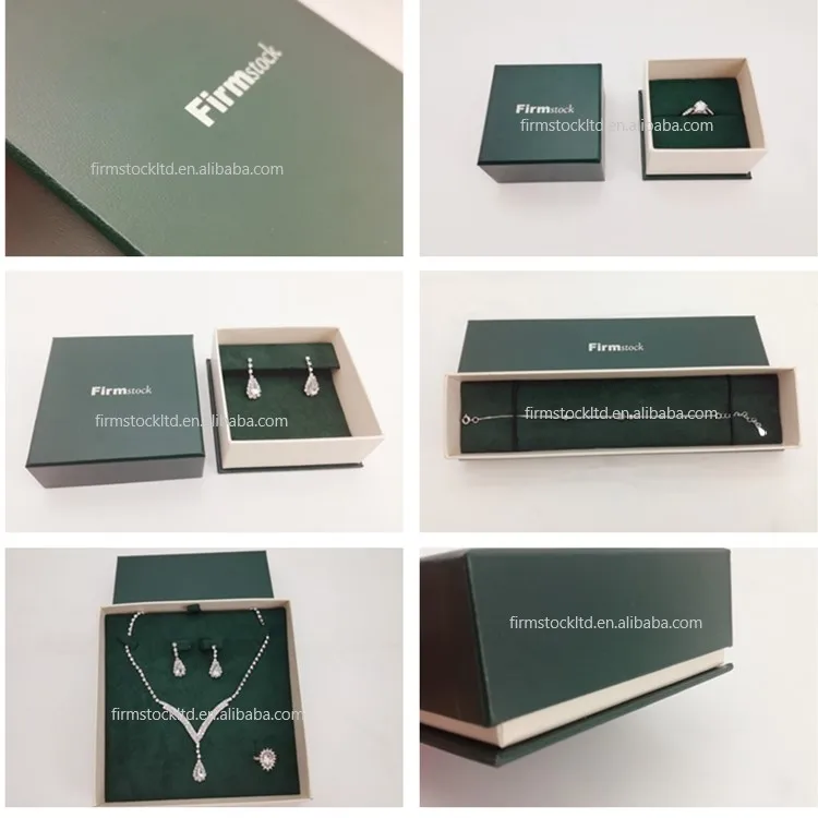 cardboard jewelry box for ring earring pendant bracelet necklace