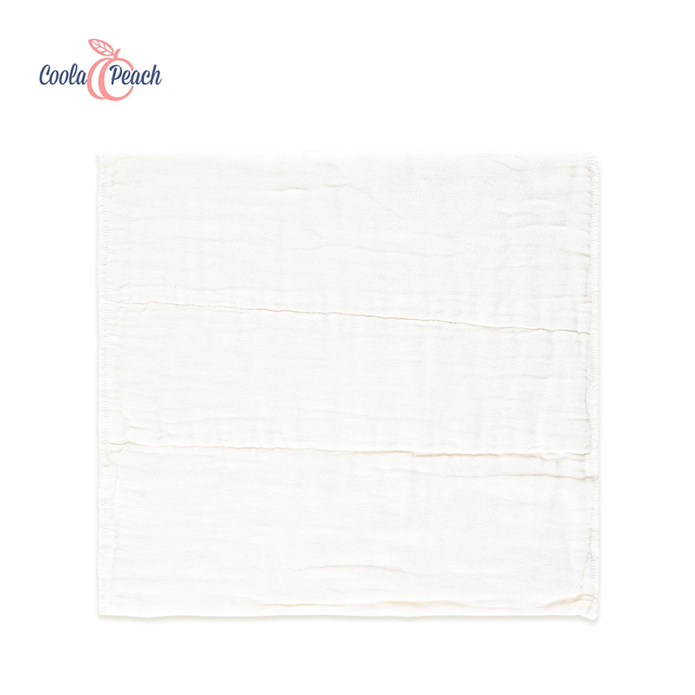 Coola peach 100% cotton diaper insert reusable breathable soft baby nappy insert 36.5*33.5 cm for cloth diaper&covers 10pcs, White
Coola peach 100% cotton diaper insert reusable breathable soft baby nappy insert 36.5*33.5 cm for cloth diaper&covers 10pcs, White