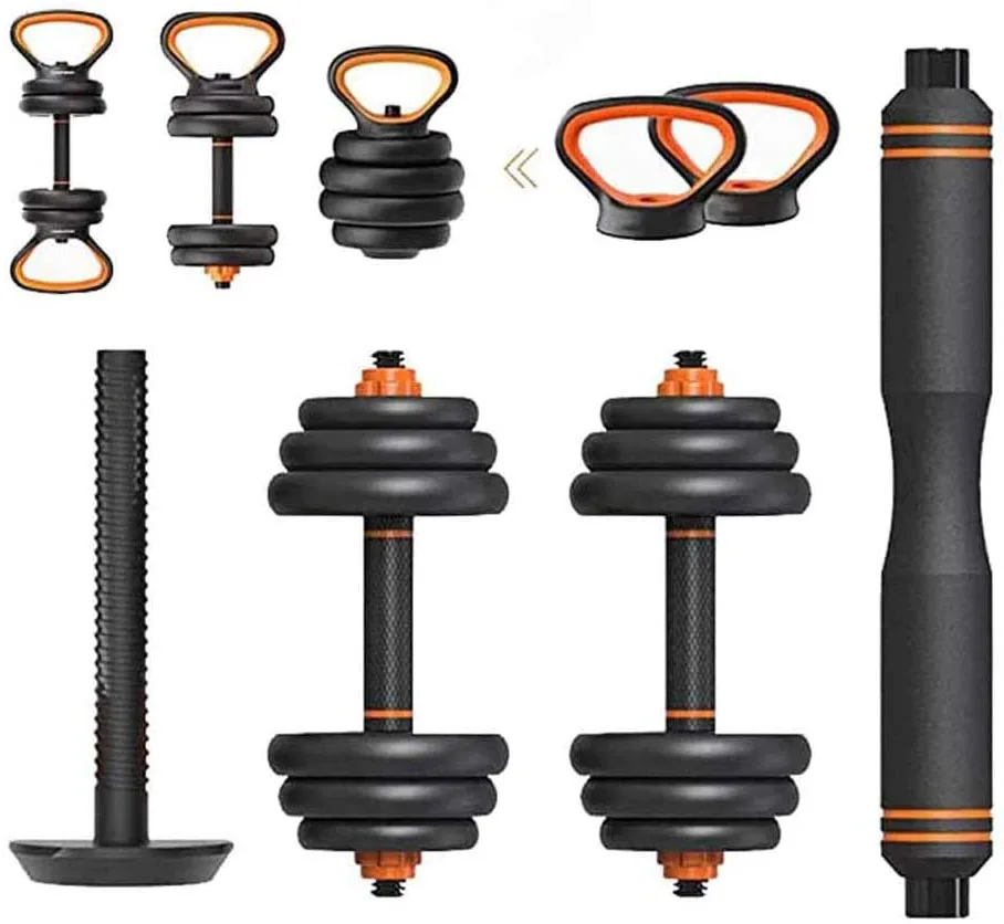 4 Modes dumbbell set 33Lb 44Lb 66Lb 6-in-1 Multi functional Adjustable Barbell Kettlebell dumbbell
4 Modes dumbbell set 33Lb 44Lb 66Lb 6-in-1 Multi functional Adjustable Barbell Kettlebell dumbbell