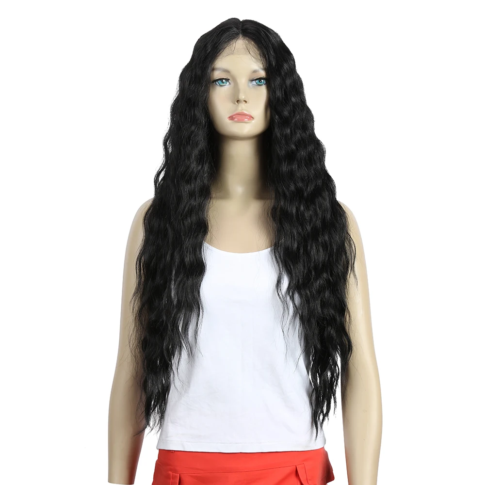 Ombre Hair Color 28 Inch Long Wavy Wig Middle Part Lace Wigs For Black Woman Synthetic Wig With Lace Front
Ombre Hair Color 28 Inch Long Wavy Wig Middle Part Lace Wigs For Black Woman Synthetic Wig With Lace Front