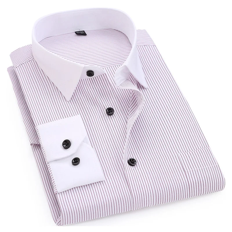 Men Striped White-collar Formal Business Fit Casual plus size Fashion Long Sleeve Shirts, Most colors on the market can be customized
Men Striped White-collar Formal Business Fit Casual plus size Fashion Long Sleeve Shirts, Most colors on the market can be customized