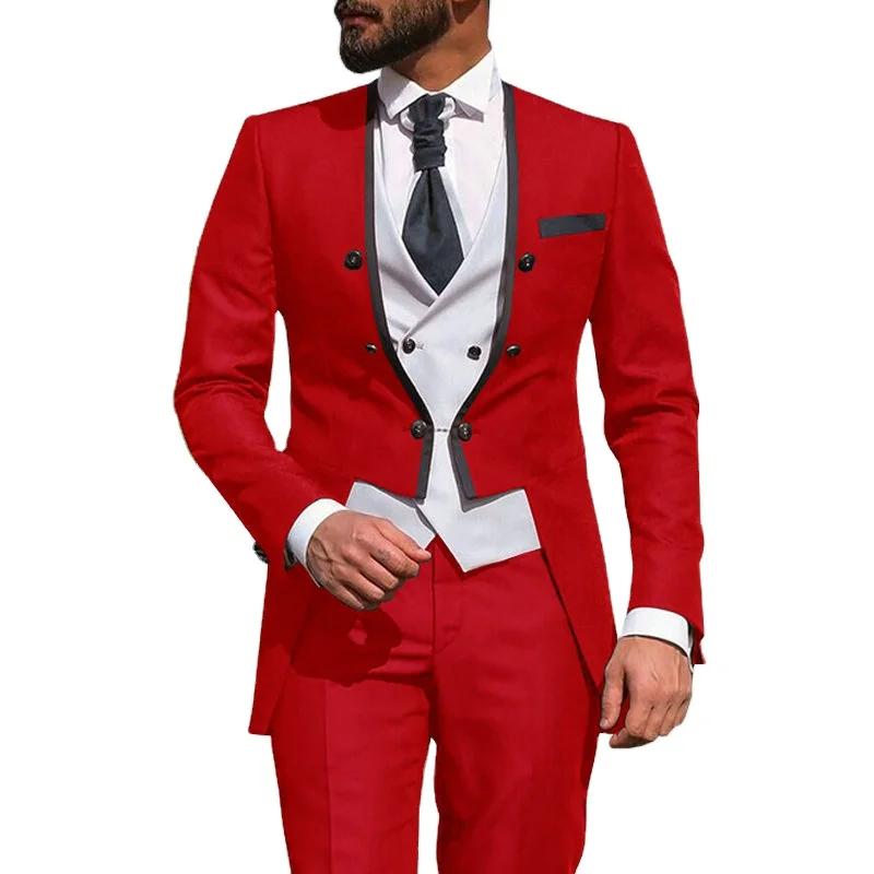 Men's Slim Fit 3 Piece Suit Single Breasted Blazer For Men Hot sell formal design cheap Suit for Men, Customized color
Men's Slim Fit 3 Piece Suit Single Breasted Blazer For Men Hot sell formal design cheap Suit for Men, Customized color