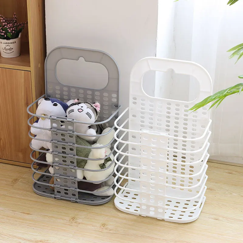 Plastic Folding Laundry Handle Dirty Cloth Organizer Wall-mounted Dirty Clothes Storage Basket, White,gray
Plastic Folding Laundry Handle Dirty Cloth Organizer Wall-mounted Dirty Clothes Storage Basket, White,gray