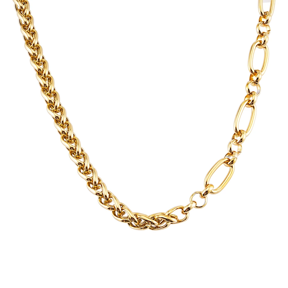 Simple Wholesale Fashion Jewelry Stitching Collar Cadena Women Stainless Steel Necklace Chain
Simple Wholesale Fashion Jewelry Stitching Collar Cadena Women Stainless Steel Necklace Chain