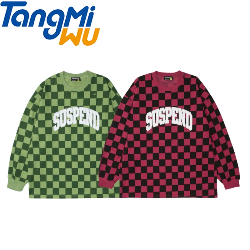 TMW Wholesale Plaid Sweater Round Neck Long Sleeve Top Hip Hop Cotton oversized Sweater printed Letter Sweater
TMW Wholesale Plaid Sweater Round Neck Long Sleeve Top Hip Hop Cotton oversized Sweater printed Letter Sweater