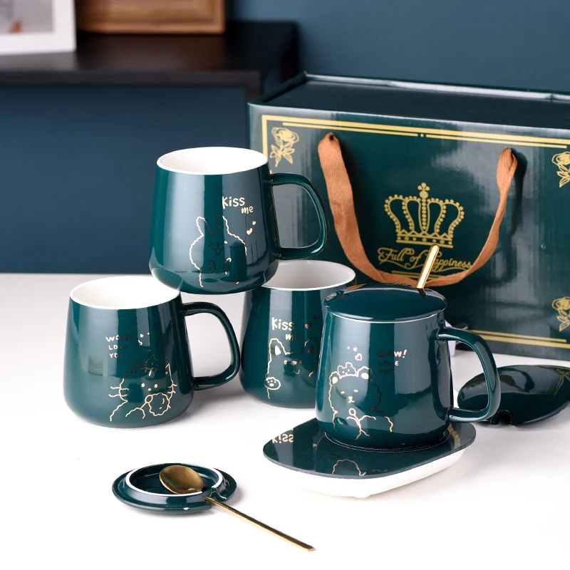 Nordic creative with thermostat warm cup cute cartoon pattern office mug ceramic coffee mug, Customized colors acceptable
Nordic creative with thermostat warm cup cute cartoon pattern office mug ceramic coffee mug, Customized colors acceptable