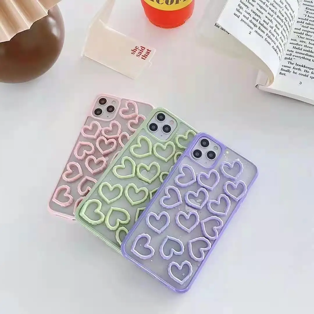 Epoxy hollow heart is suitable for iPhone12 mobile phone case, Multiple colors
Epoxy hollow heart is suitable for iPhone12 mobile phone case, Multiple colors