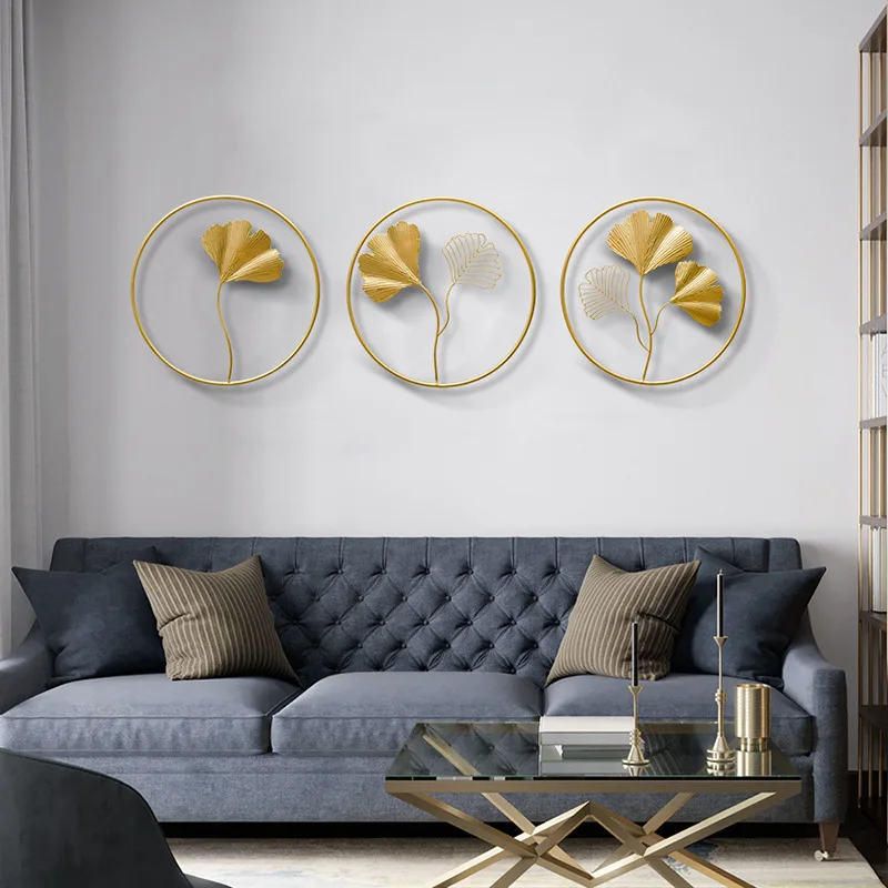 Premium Nordic Light Luxury Metal Wall Decoration Creative Round Golden Frame Ginkgo Leaf Living Room Wall Decoration Sets, Gold
Premium Nordic Light Luxury Metal Wall Decoration Creative Round Golden Frame Ginkgo Leaf Living Room Wall Decoration Sets, Gold