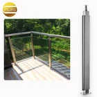 Concrete building stainless steel railing pillar