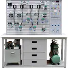 School laboratory equipment, PLC controlled pneumatic and hydraulic training test bench equipment for sale