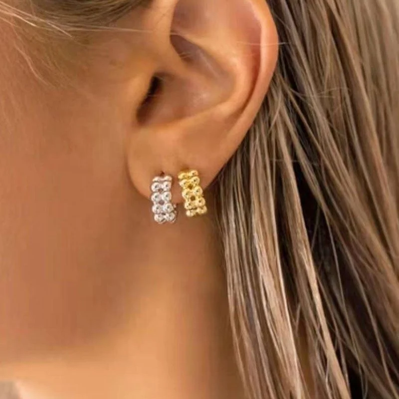2021 Trendy Earring 18K Gold Plated Bead Stainless Steel Hoop Earring Trendy Jewelry
2021 Trendy Earring 18K Gold Plated Bead Stainless Steel Hoop Earring Trendy Jewelry
