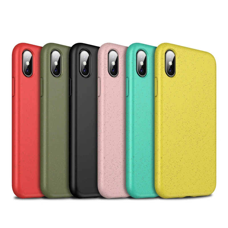 Eco Friendly Compostable Wheat Straw Fiber Soft TPU Phone Case for iphone XS/XR/XS MAX
Eco Friendly Compostable Wheat Straw Fiber Soft TPU Phone Case for iphone XS/XR/XS MAX