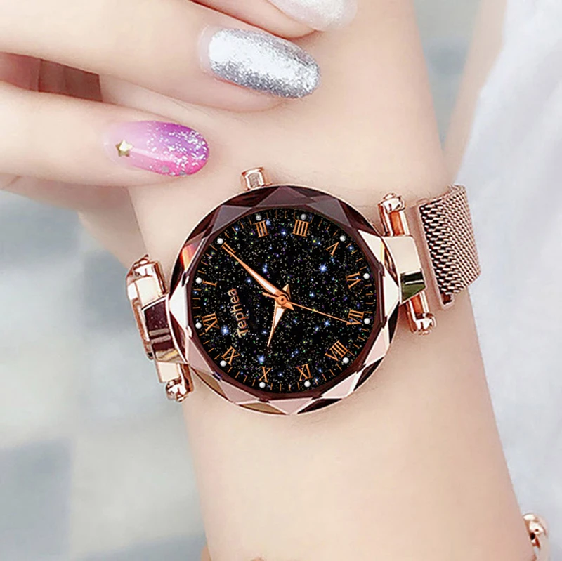 Luxury Luminous Women Wrist Watches 2021 Starry Sky Ladies Dress Magnetic Watch For Gift Star Watch relogio feminino reloj mujer
Luxury Luminous Women Wrist Watches 2021 Starry Sky Ladies Dress Magnetic Watch For Gift Star Watch relogio feminino reloj mujer