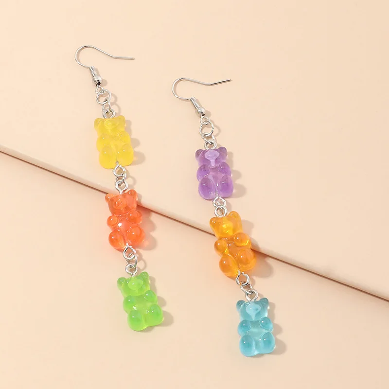Wholesale The Latest Fashion Earrings Long Resin Gummy Bear Earrings Jewelry For Women
Wholesale The Latest Fashion Earrings Long Resin Gummy Bear Earrings Jewelry For Women