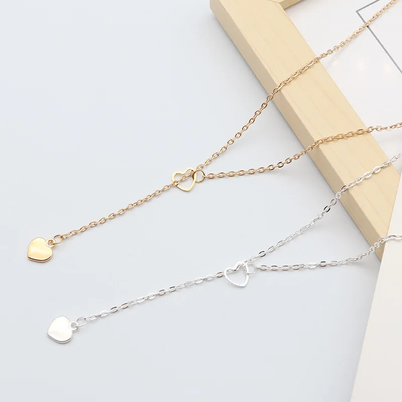 2022 fashion trendy Simple Design Long Chain gold sliver plated Heart-Shaped Pendant alloy party Necklace For Women, Picture
2022 fashion trendy Simple Design Long Chain gold sliver plated Heart-Shaped Pendant alloy party Necklace For Women, Picture