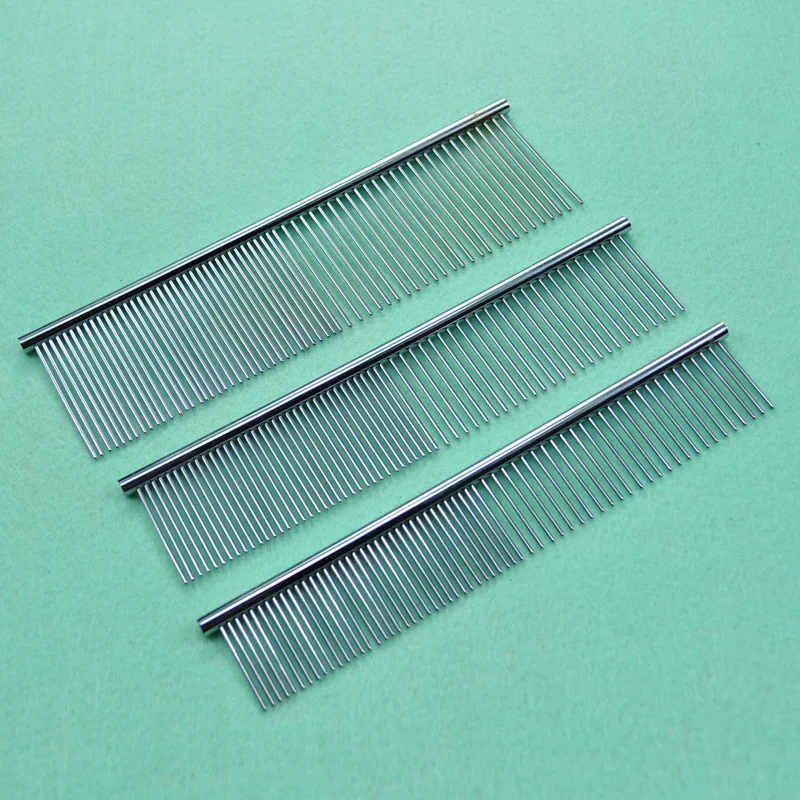 Stainless Steel Pet Hair Trimmer Combs Puppy Cat Cleaning Brush Pet Shedding Grooming Asymmetric Dog Long Hair Comb
Stainless Steel Pet Hair Trimmer Combs Puppy Cat Cleaning Brush Pet Shedding Grooming Asymmetric Dog Long Hair Comb