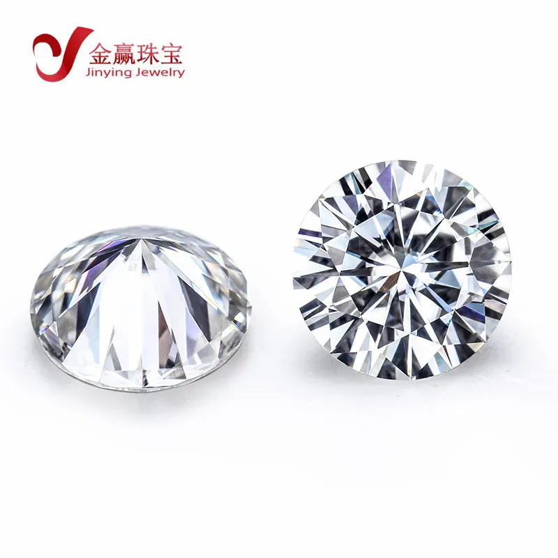 

Jinying GRA certificate 8Heart 8Arrow White Color Moissanite Diamond VVS1 Round cut 6.5mm 1carat moissanite loose stones, Def gh ij