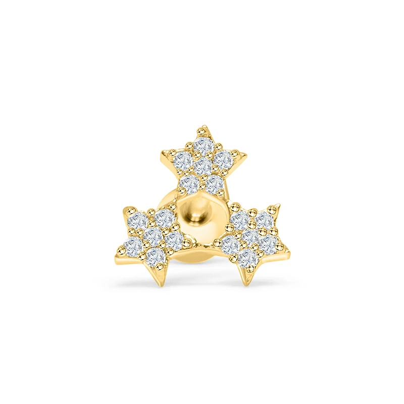 ROXI wholesale hot sale triple mini star diamond 925 silver 18k gold piercing earrings
ROXI wholesale hot sale triple mini star diamond 925 silver 18k gold piercing earrings