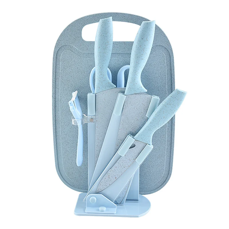 7 pcs/set pink blue wheat straw fruit vegetable knife stainless steel kitchen knife sets
7 pcs/set pink blue wheat straw fruit vegetable knife stainless steel kitchen knife sets