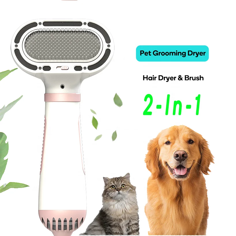 2 in 1 Pet Hair Dryer Machine Grooming Brush Portable Pet Hair Dryer, Black/white
2 in 1 Pet Hair Dryer Machine Grooming Brush Portable Pet Hair Dryer, Black/white
