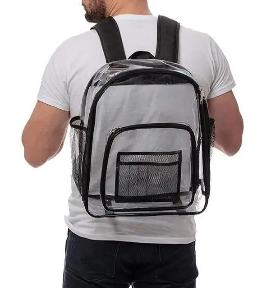 Wholesale clear transparent quality pvc designer college student school backpack for boys and girls college
Wholesale clear transparent quality pvc designer college student school backpack for boys and girls college