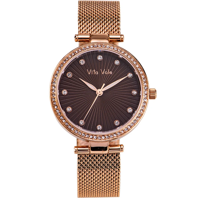Retail waterproof stainless steel case crystal stone custom logo women watch minimalista premium, Customized colors
Retail waterproof stainless steel case crystal stone custom logo women watch minimalista premium, Customized colors