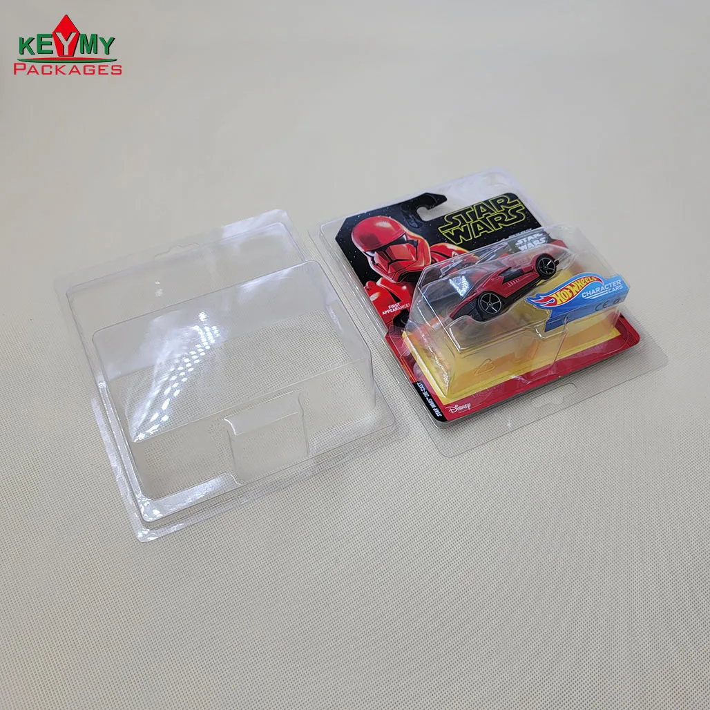 Custom thermoforming PVC / PET blister clamshell for toys, toy blister card packaging