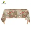 various pink rose lover heart shape design table cloth mantel for spain market